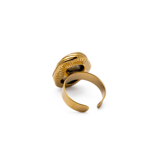 ANILLO Y00680 DORADO Acero Inoxidable A29