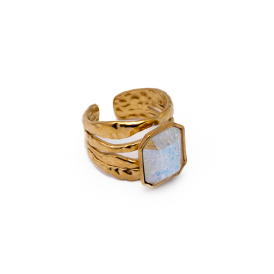 ANILLO Y00561 BLANCO Acero Inoxidable A13