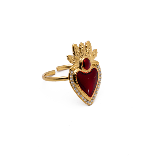ANILLO Y00712 DORADO Acero Inoxidable A26