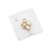 ANILLO Y00690 BLANCO Acero Inoxidable A29