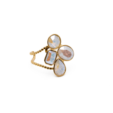 ANILLO Y00690 BLANCO Acero Inoxidable A29