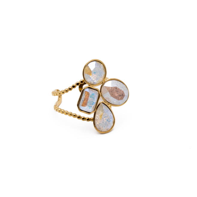 ANILLO Y00690 BLANCO Acero Inoxidable A29