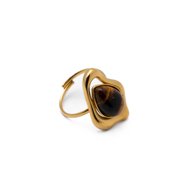 ANILLO Y00637 MARRON Acero Inoxidable A27