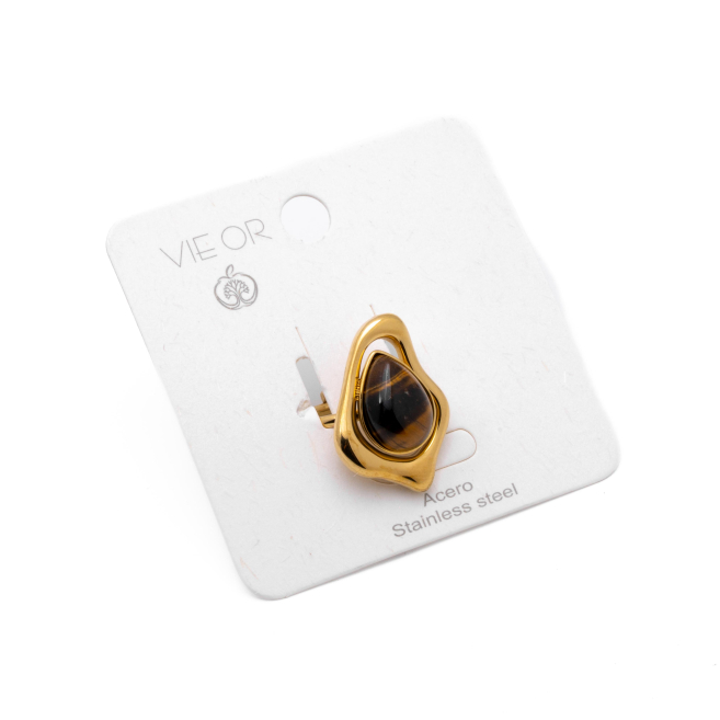 ANILLO Y00637 MARRON Acero Inoxidable A27