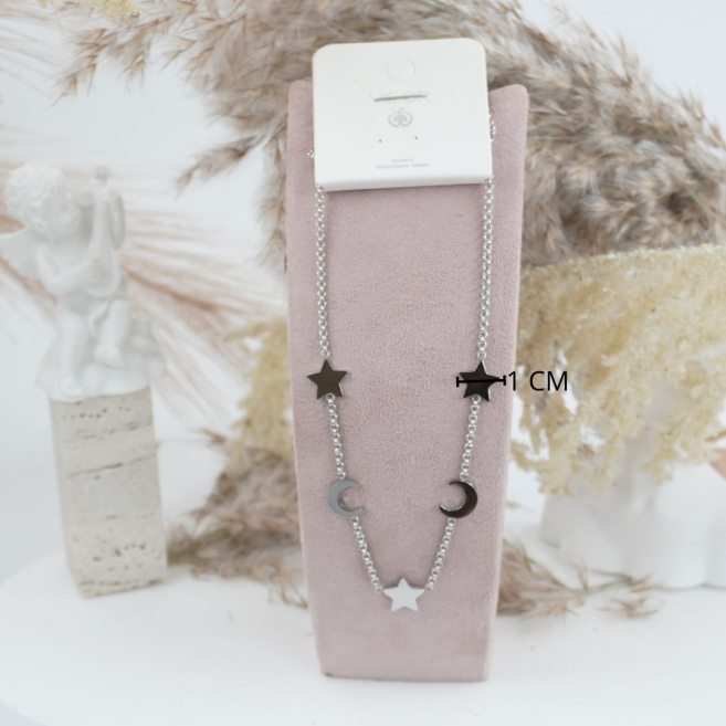 COLLAR ZO11667N PLATEADO Acero Inoxidable