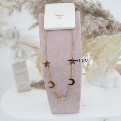 COLLAR ZO11667N DORADO Acero Inoxidable