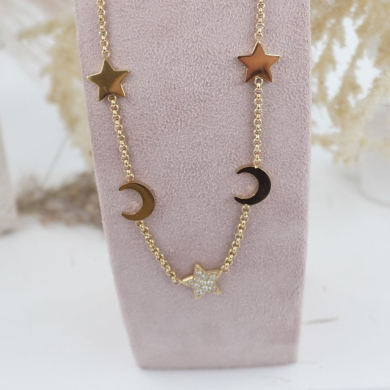 COLLAR ZO11667N DORADO Acero Inoxidable