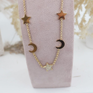 COLLAR ZO11667N DORADO Acero Inoxidable