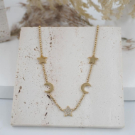 COLLAR ZO11667N DORADO Acero Inoxidable