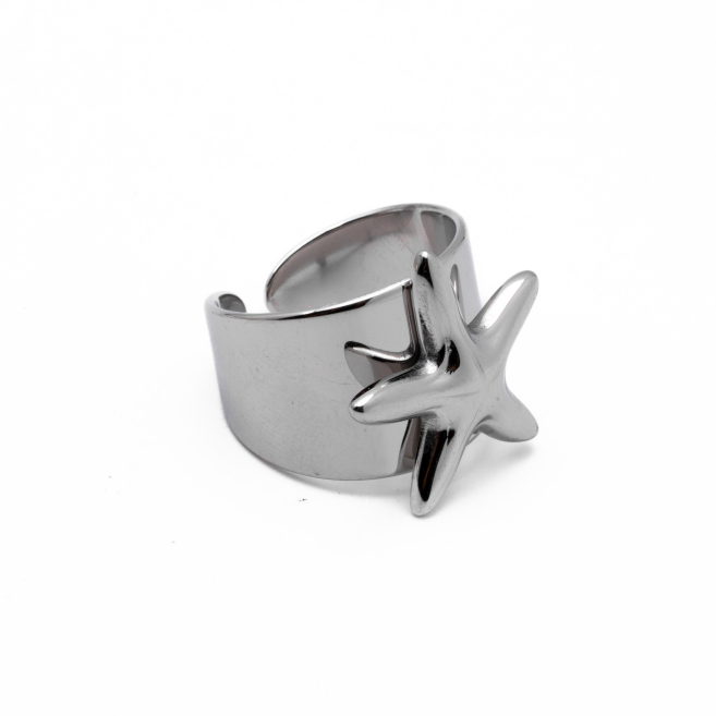 ANILLO Y00723 PLATEADO Acero Inoxidable A35
