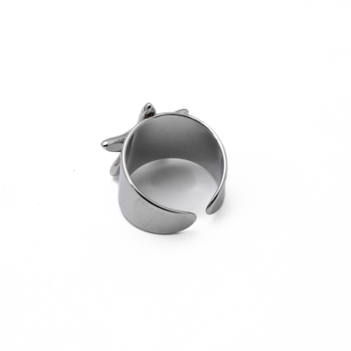 ANILLO Y00723 PLATEADO Acero Inoxidable A35