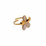 ANILLO Y00756 BLANCO Acero Inoxidable