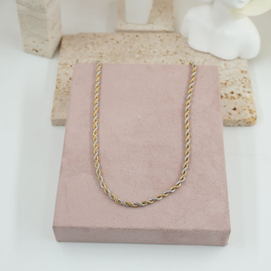 COLLAR ZO12342N BICOLOR Acero Inoxidable