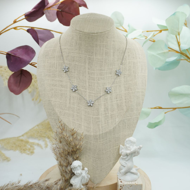 COLLAR ZO12306N PLATEADO Acero Inoxidable