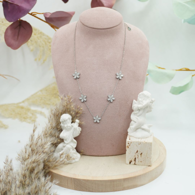 COLLAR ZO12306N PLATEADO Acero Inoxidable