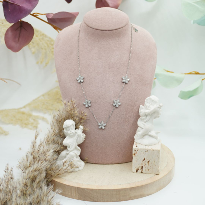 COLLAR ZO12306N PLATEADO Acero Inoxidable