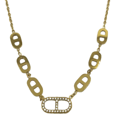 COLLAR ZO13339N DORADO Acero Inoxidable
