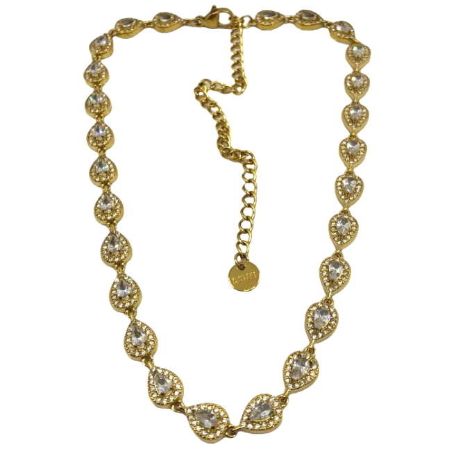COLLAR ZO13626N DORADO+MULTICOLOR Acero Inoxidable