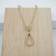 COLLAR ZO11849N DORADO Acero Inoxidable
