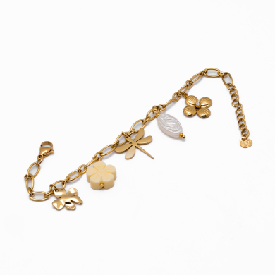 PULSERA Y00783 BEIG Acero Inoxidable 2B28