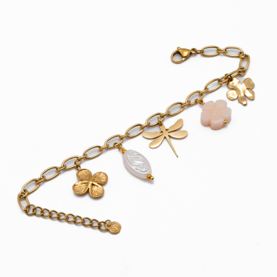PULSERA Y00783 ROSA Acero Inoxidable 2B28