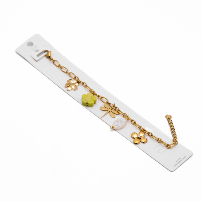 PULSERA Y00783 VERDE Acero Inoxidable 2B28
