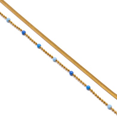 PULSERA Y00720 AZUL Acero Inoxidable 2B36
