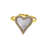ANILLO ZO11867R DORADO+NEGRO Acero Inoxidable