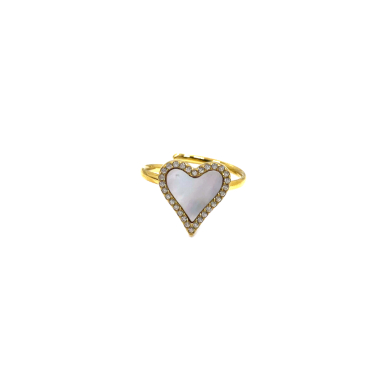 ANILLO ZO11867R PLATEADO+NEGRO Acero Inoxidable