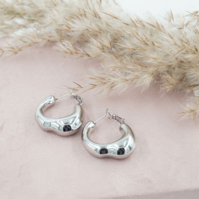 ARETES ZO11570E PLATEADO Acero Inoxidable