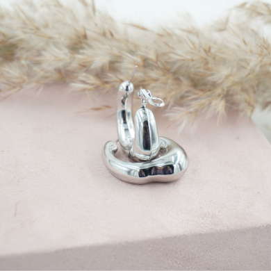 ARETES ZO11570E PLATEADO Acero Inoxidable