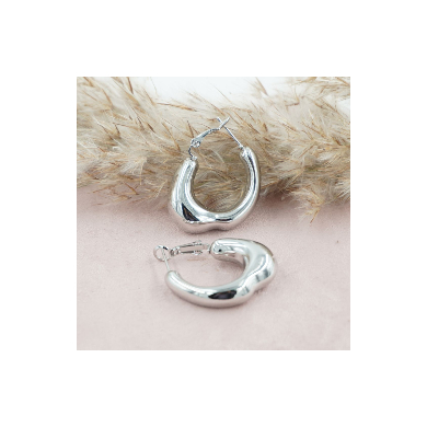 ARETES ZO11570E PLATEADO Acero Inoxidable