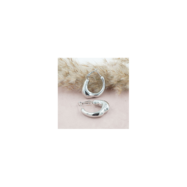 ARETES ZO11570E PLATEADO Acero Inoxidable