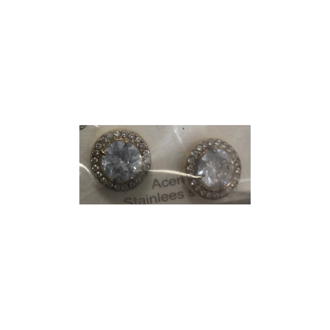 ARETES ZO14855E DORADO Acero Inoxidable