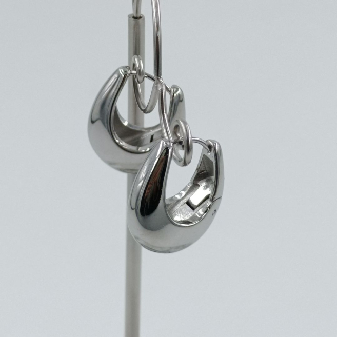 ARETES ZO11149E/17MM/200 PLATEADO Acero Inoxidable