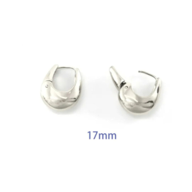 ARETES ZO11149E/17MM/200 PLATEADO Acero Inoxidable
