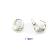 ARETES ZO11149E/17MM/200 PLATEADO Acero Inoxidable
