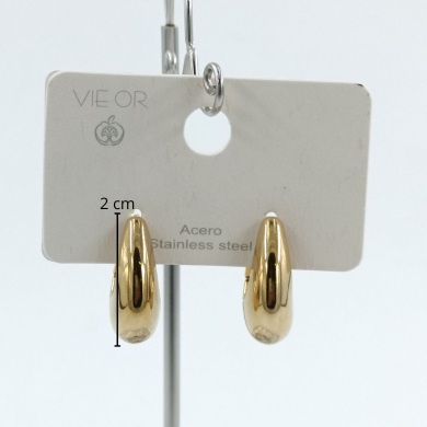 ARETES ZO11149E/17MM/200 DORADO Acero Inoxidable