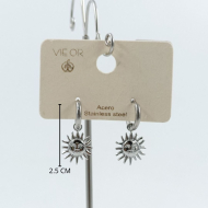 ARETES ZO6395E200 PLATEADO Acero Inoxidable