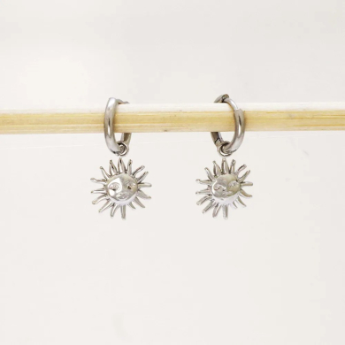 ARETES ZO6395E200 PLATEADO Acero Inoxidable