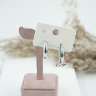 ARETES ZO8780E/6*24MM/300 PLATEADO Acero Inoxidable