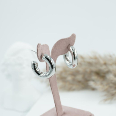 ARETES ZO8780E/6*24MM/300 PLATEADO Acero Inoxidable
