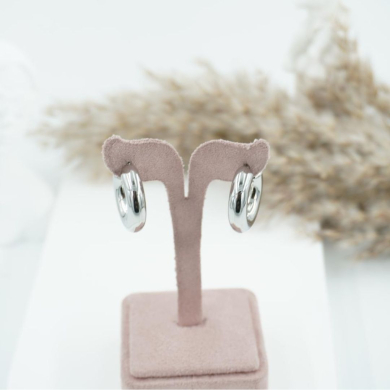 ARETES ZO8780E/6*24MM/300 PLATEADO Acero Inoxidable