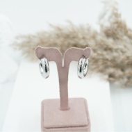 ARETES ZO8780E/6*24MM/300 PLATEADO Acero Inoxidable