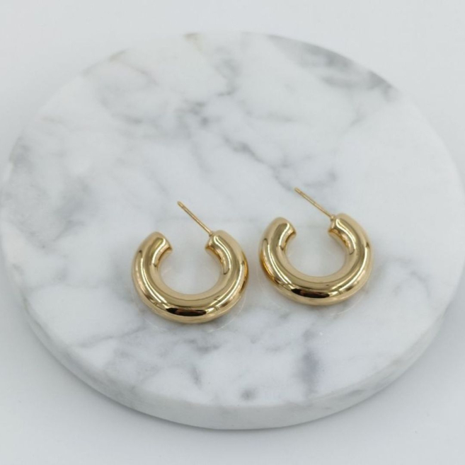 ARETES ZO8780E/6*24MM/300 DORADO Acero Inoxidable