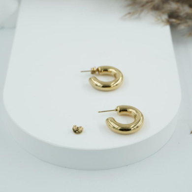 ARETES ZO8780E/6*24MM/300 DORADO Acero Inoxidable