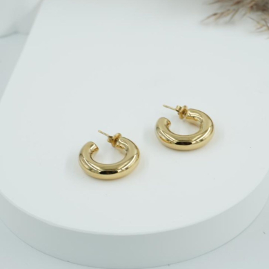 ARETES ZO8780E/6*24MM/300 DORADO Acero Inoxidable