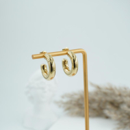 ARETES ZO8780E/6*24MM/300 DORADO Acero Inoxidable