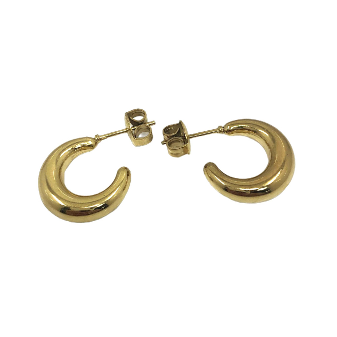 ARETES ZO14486E/21MM PLATEADO Acero Inoxidable