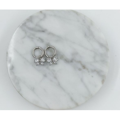 ARETES ZO11954E PLATEADO Acero Inoxidable